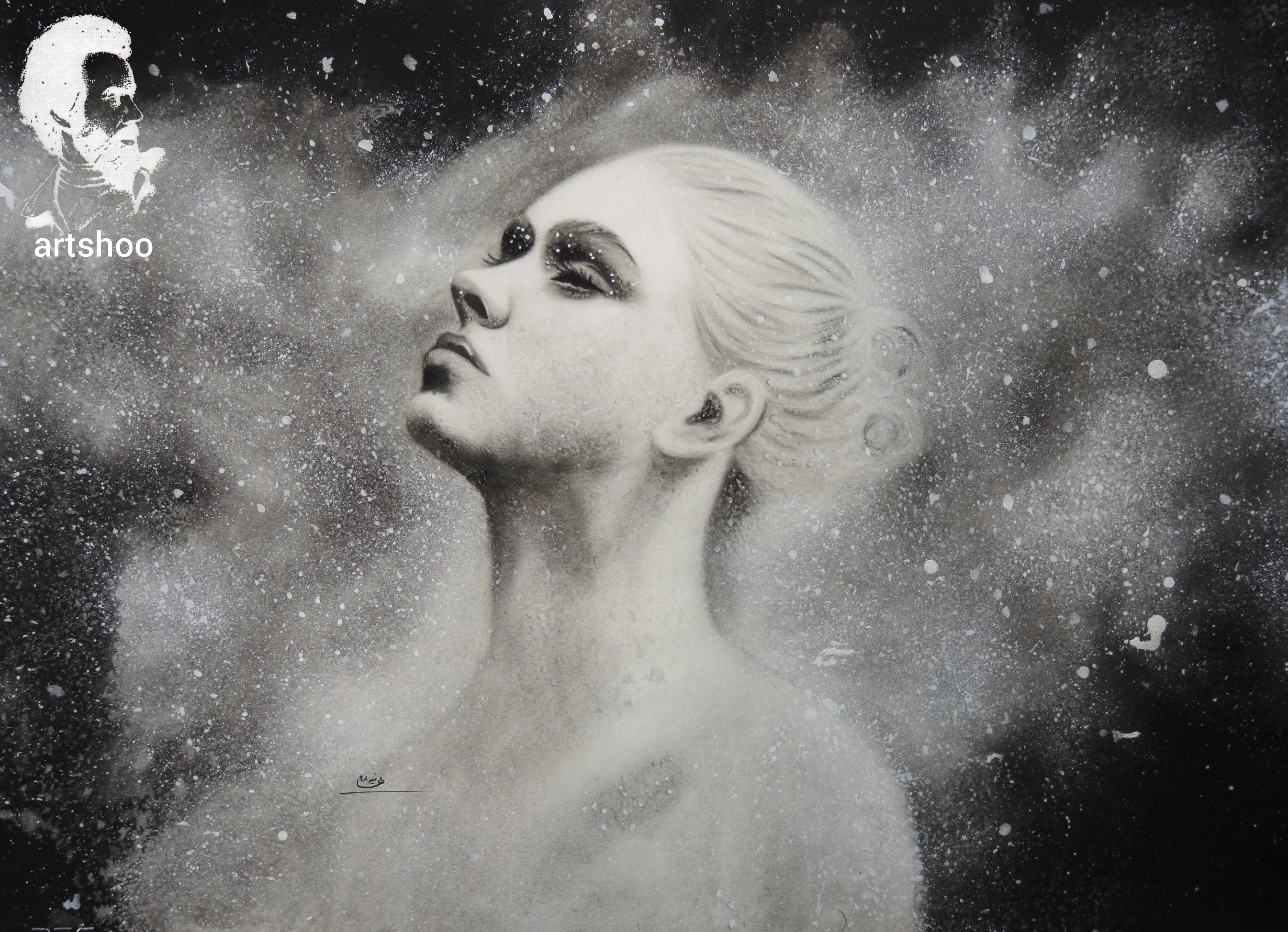 نقاشی سیاه قلم اورژینال